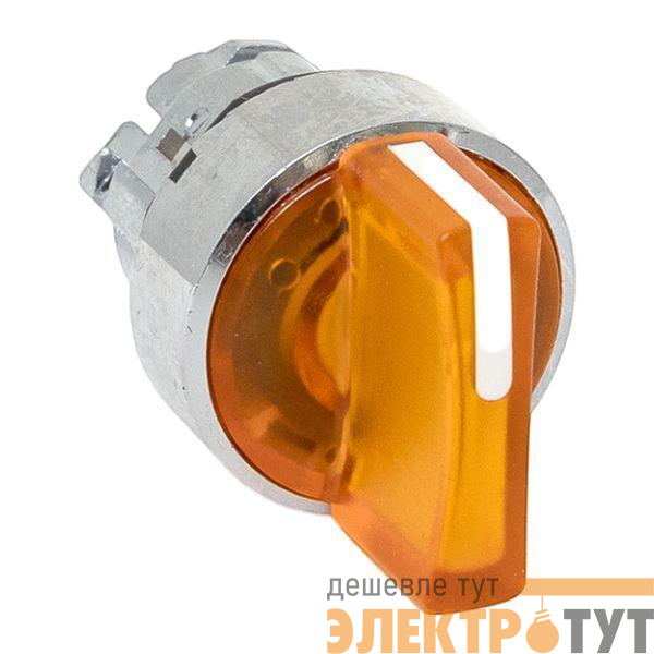 Механизм переключателя исполнительный ХB4 желт. на 2 положения с фиксацией с подсветкой с короткой ручкой IP65 EKF XB4BD2FL-Y-65