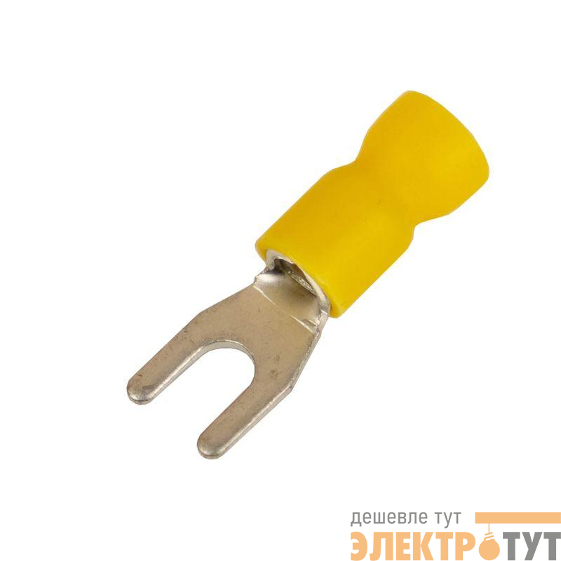 Наконечник вилочный с изолир.фланцем ПВХ легкий ввод жилы 2.5-6кв.мм М5 d5.3мм (НВИ) (уп.100шт) DKC 2C15P-EE-PVC