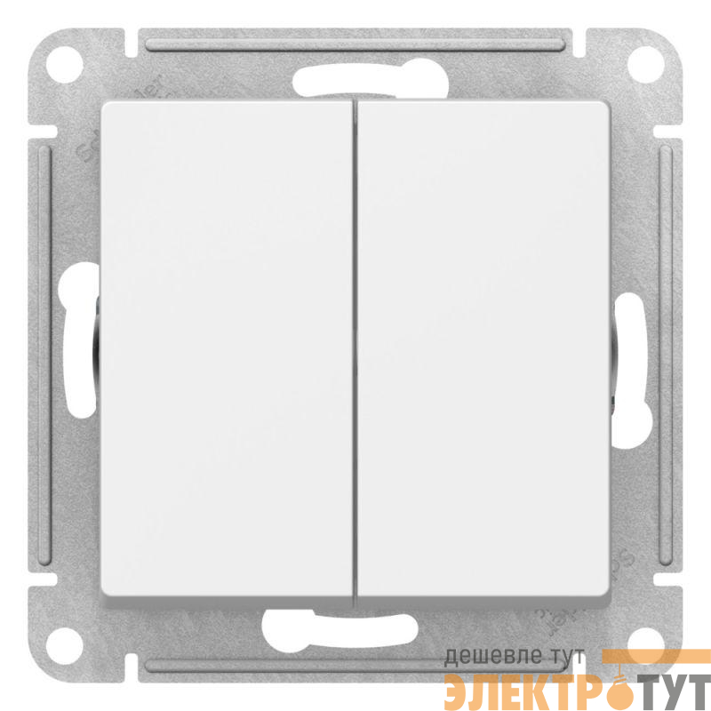 Выключатель 2-кл. AtlasDesign 10AX с самовозвратом механизм лотос SE ATN001317