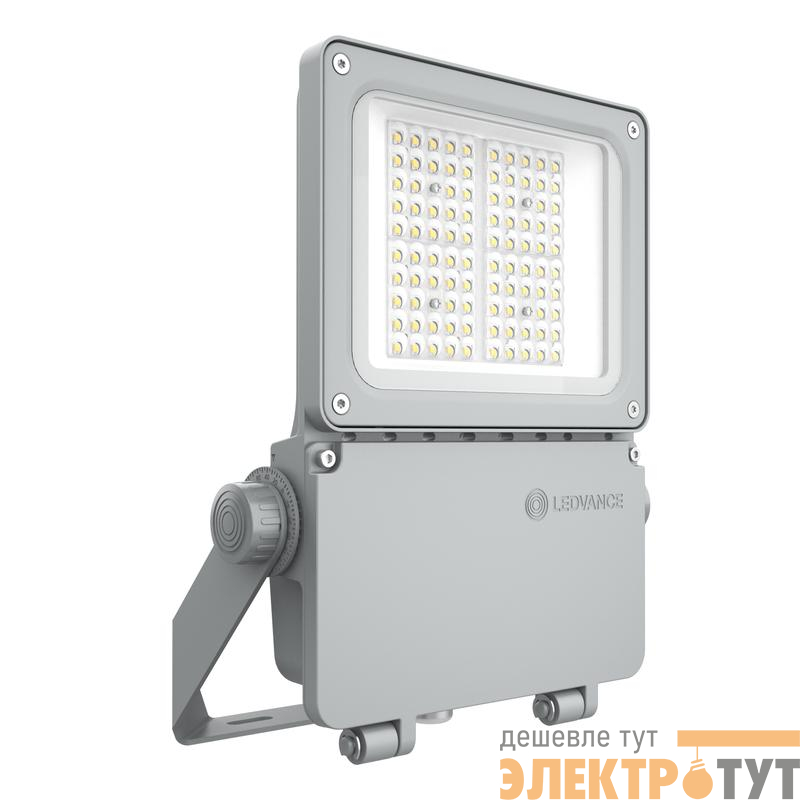Прожектор светодиодный ДО 40Вт 4000К 6200лм 55град.х120град. асимметричный сер. LEDVANCE 4099854373213