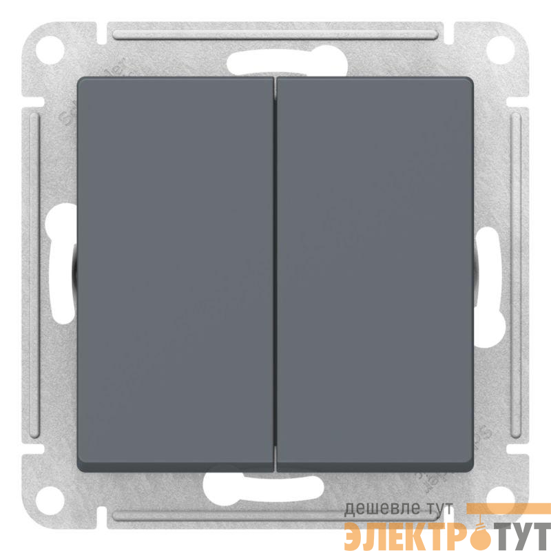 Переключатель перекрестный 2-кл. AtlasDesign 2хсх.7 10АХ механизм грифель SE ATN000773