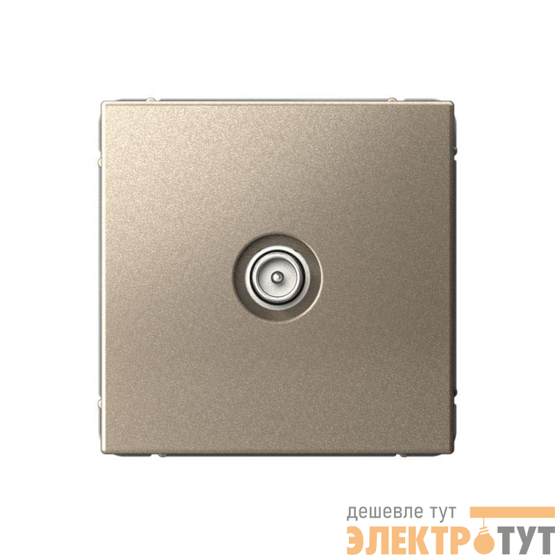 Розетка телевизионная оконечная TV ArtGallery 1дБ механизм шампань SE GAL000591