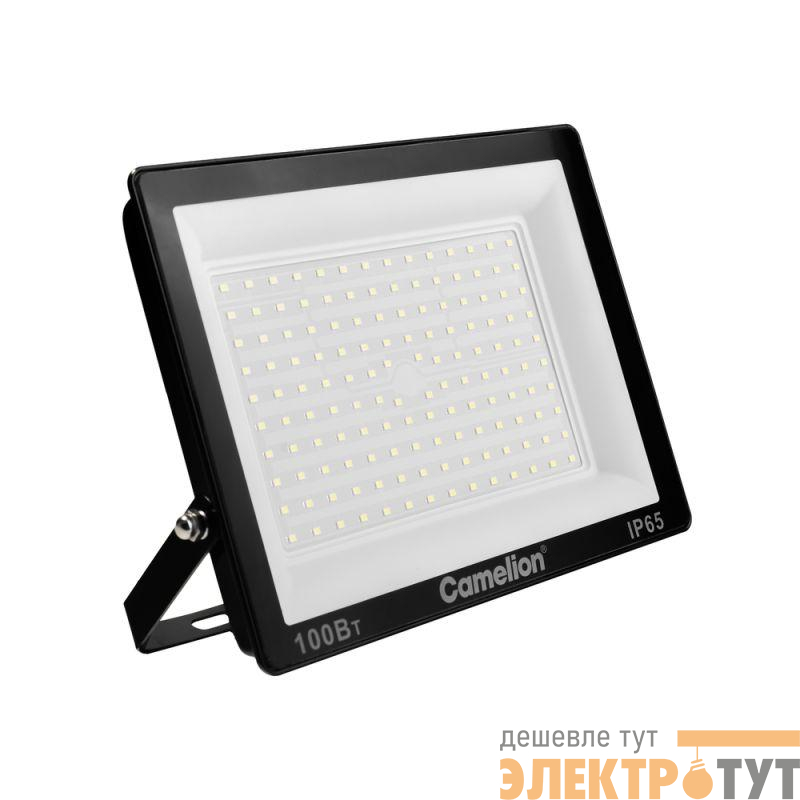 Прожектор LFL-10004 C02 (LED SMD 100Вт 10000лм 230В 6500К 245х233.5Х31) черн. Camelion 16333