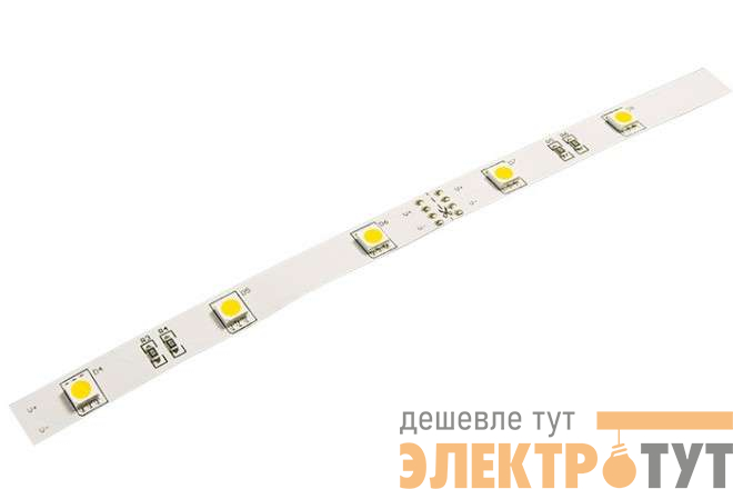 Лента светодиодная PLS 5050/30-12V 7.2Вт/м 3000К тепл. бел. IP20 (уп.5м) JazzWay 327521