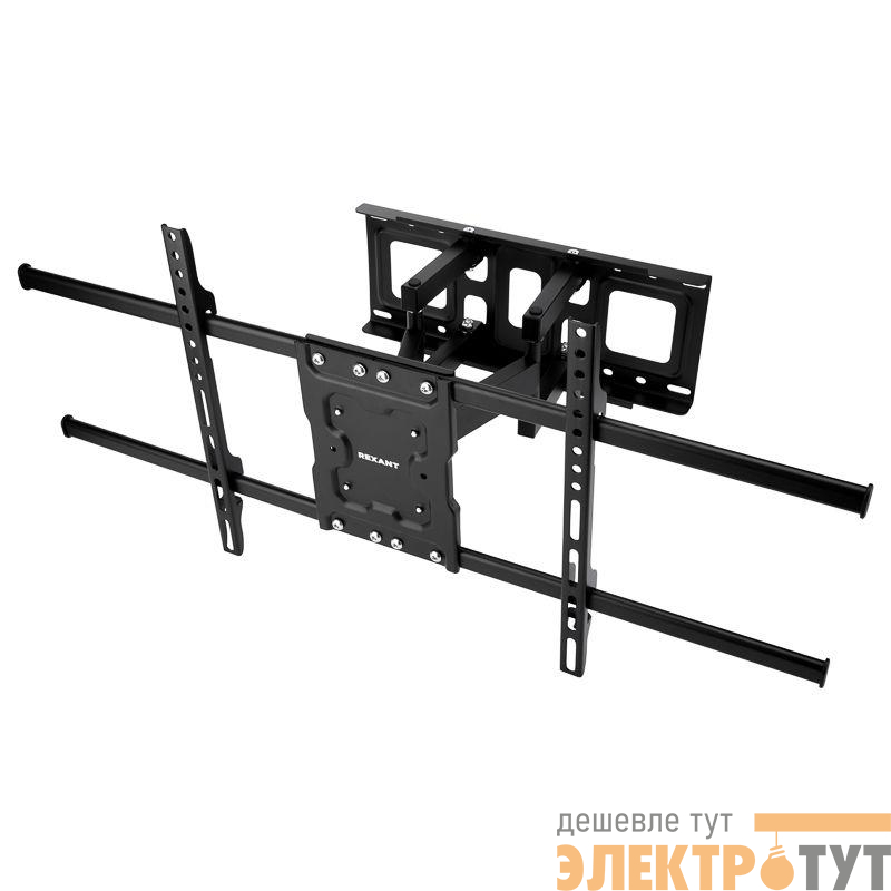 Кронштейн для телевизора 37-85 дюймов наклонно-поворотный двойн. колено HOME Rexant 38-0384