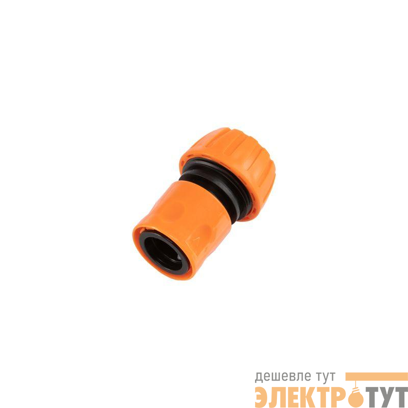 Коннектор для шланга быстросъемный 3/4дюйм с аквастопом ЧЕТЫРЕ СЕЗОНА 62-0217-1