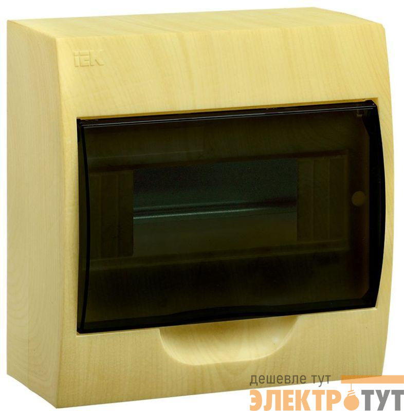 Корпус навесной ЩРН-П-8 Krepta 3 IP41 пластик. сосна IEK MKP12-N-08-41-K34