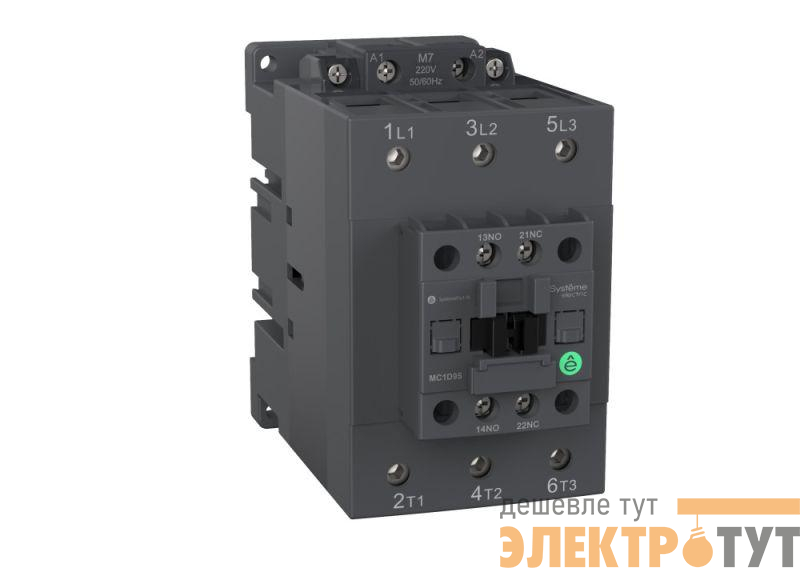 Контактор MC1D 3п 95А кат. 220В AC 1НО+1НЗ SE MC1D95M7