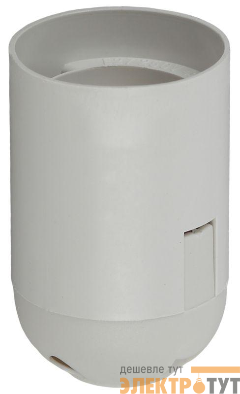 Патрон E27 подвесной пластик бел. (х50) (50/400/9600) Эра Б0043749