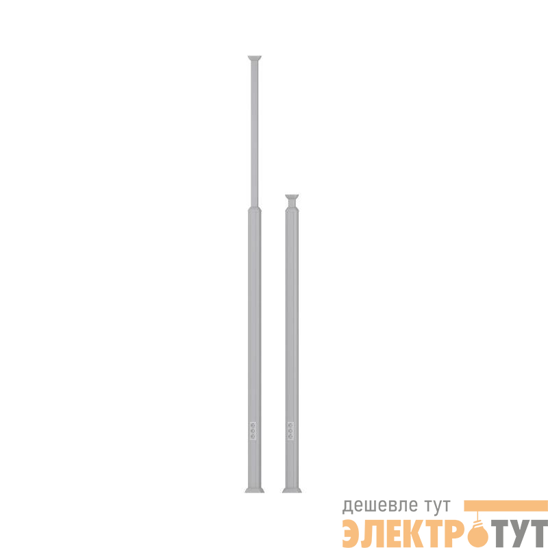 Колонна телескопическая 2.7-4.2м алюм. темн. серебр. металлик DKC 09574
