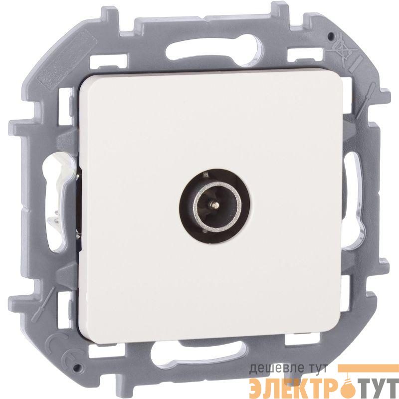 Розетка телевизионная проходная TV Inspiria 14дБ 5-862мГц механизм бел. IEK 673860