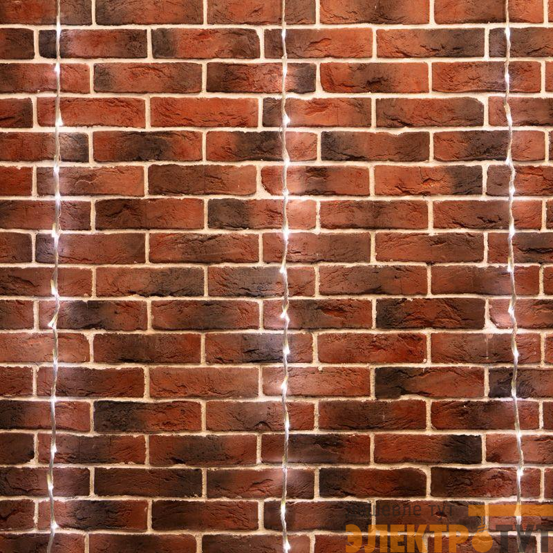 Гирлянда светодиодная "Светодиодный Дождь" 2х9м 480LED бел. 40Вт 24В IP65 эффект водопада с контроллером трансф. в компл. провод прозр. Neon-Night 235-495