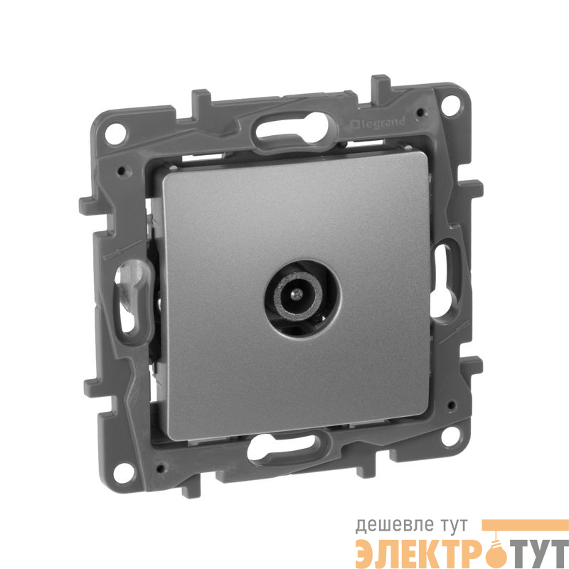 Розетка телевизионная оконечная TV СП Etika 5дБ 5-862МГц механизм алюм. IEK 672465