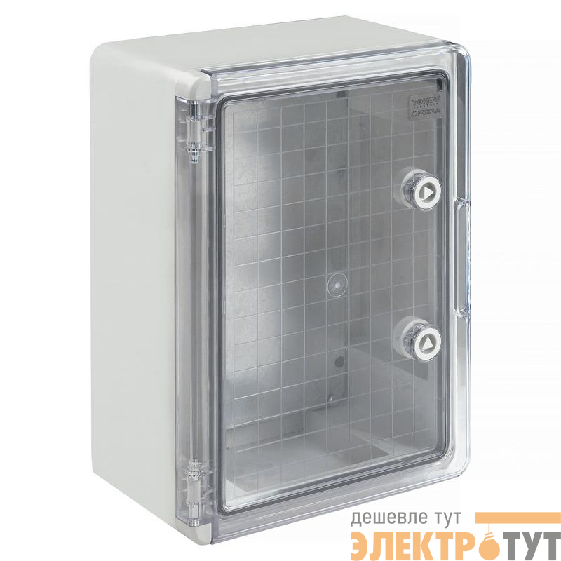 Корпус ударопрочный ЩМПп 350х250х150 IK10 IP65 прозр. дверь АБС пластик PRIZMA TOKOV ELECTRIC TKE-PZ-CPB02-IK10-IP65