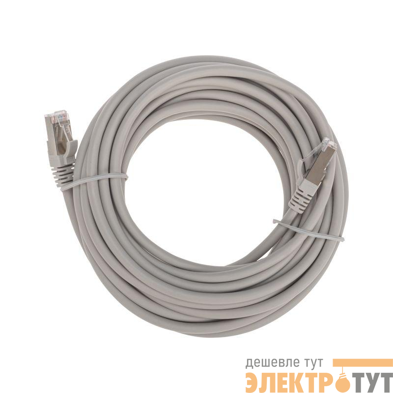 Патч-корд S/FTP CAT 6A (10G) RJ45-RJ45 28AWG LSZH сер. 7м Rexant 02-0390-7
