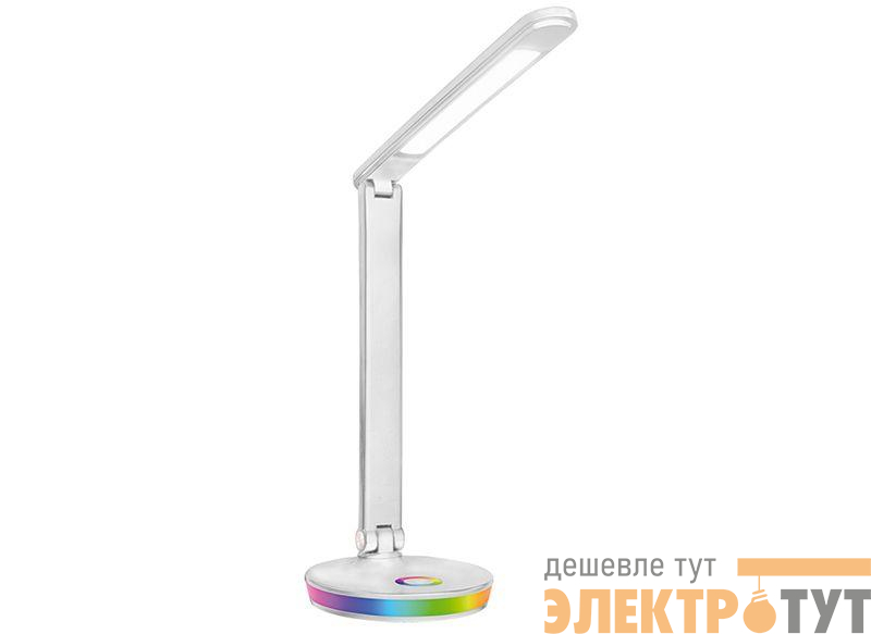 Светильник светодиодный настольный UF-822 C01 7Вт димм. 3 цвет. темп. RGB ночник бел. Ultraflash 15176