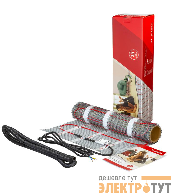 Комплект "Теплый пол" (мат) TF-150 75Вт/0.5кв.м 230В Ридан 21RT0415R