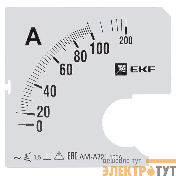 Шкала сменная для A721 100/5А-1.5 PROxima EKF s-a721-100
