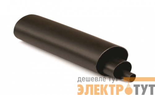 Трубка термоусадочная среднестен. 140/45 с клеем черн. (уп.5м) DKC 2CRMA140