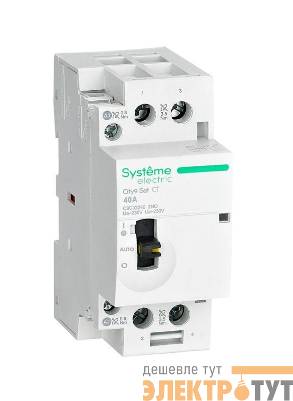 Контактор 2п City9 Set 2НО 40А AC 230В-230В SE C9C32240