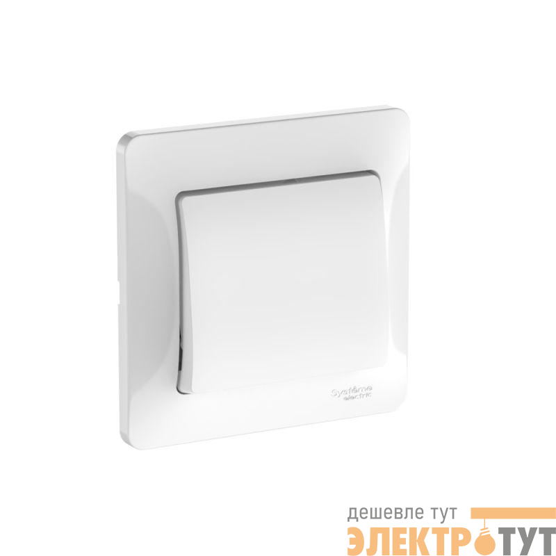Выключатель 1-кл. Glossa (сх. 1) 10AX быстрозажим. клем. в сборе бел. SE GSL000112S