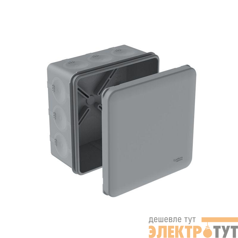 Коробка распределительная MultiBox IP66 100х100х50 DIY (со стикером) сер. SE IMT351981