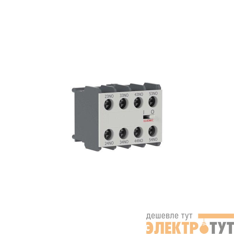 Контакт дополнительный фронтальный для миниконтакторов DMC 1НО+3НЗ YON DMCFA13