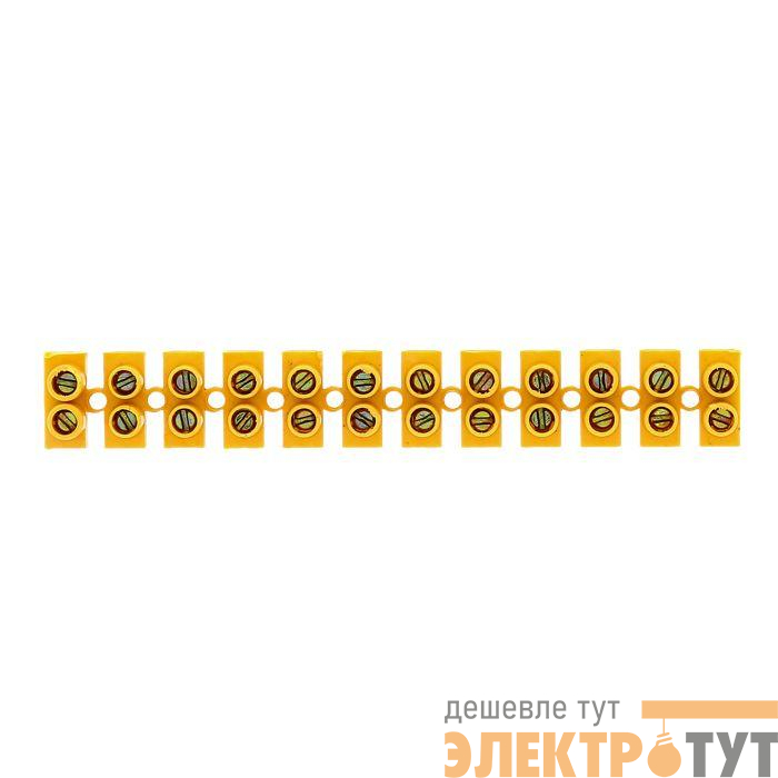 Колодка клеммная 25мм 60А полистирол желт. EKF plc-KK-25-60-ps-y