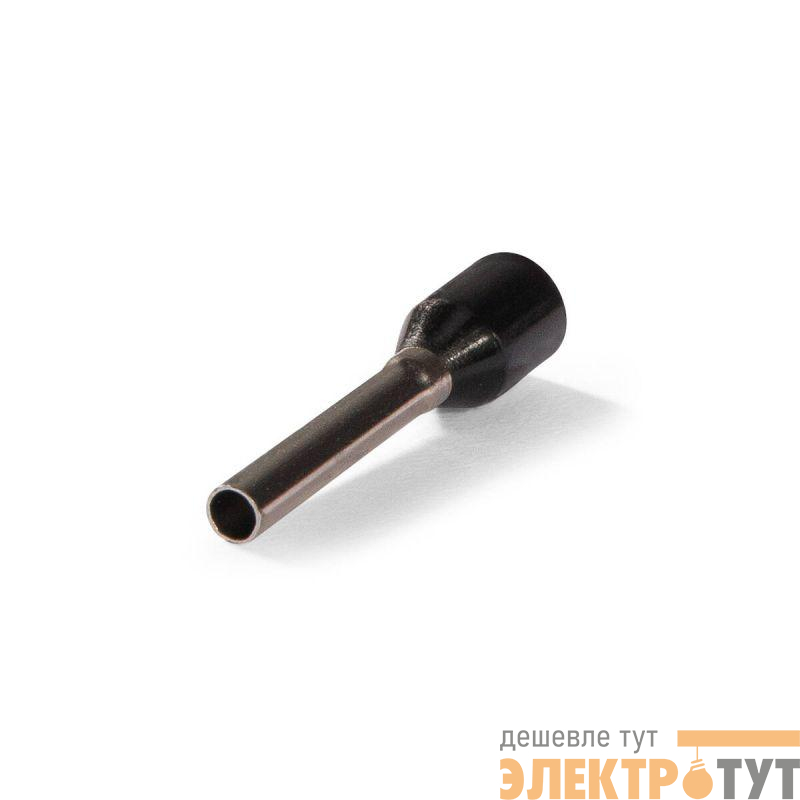 Наконечник штыревой втулочный изолированный НШВИ 1.5-12 ЕВРО черн. КВТ 103201