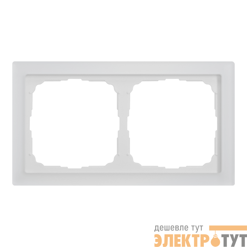 Рамка 2-м ArtGallery Pure матов. органич. стекло бел. SE GAL330102