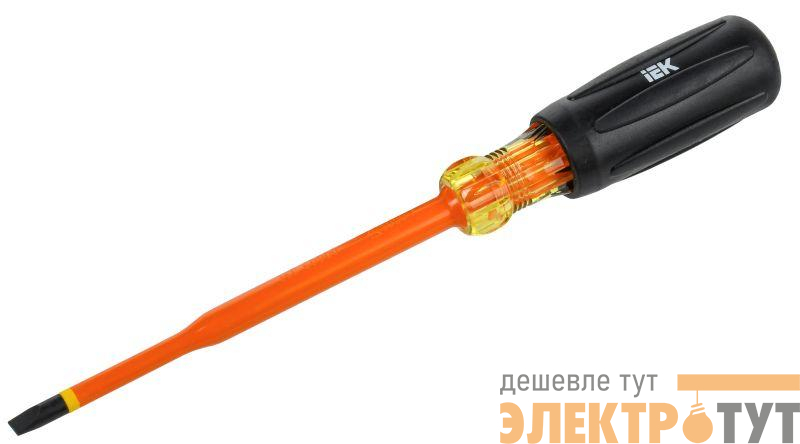 Отвертка диэлектрическая SLIM SL5.5х125 Т3 ARMA2L 5 IEK A2L5-SC31-T3-SL-55-125