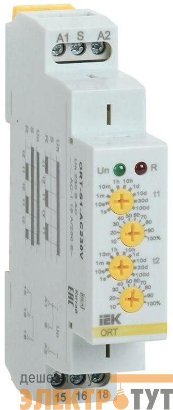 Реле циклическое ORT 1 контакт 230В AC IEK ORT-S1-AC230V