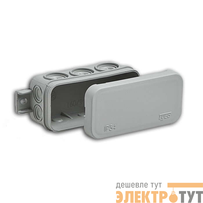 Коробка распределительная ОП 43х80х35мм IP54 10 вводов сер. Ruvinil 67091