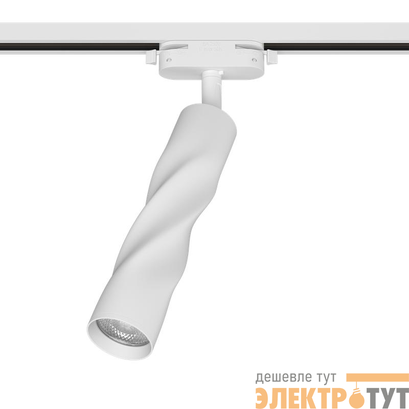 Светильник трековый поворотный ARTLINE 55х55х200 GU10 230В алюм. 2.6кв.м бел Ritter 59931 3
