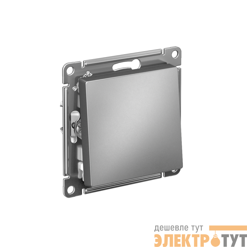 Выключатель 1-кл. СП AtlasDesign 10А IP20 (сх. 1) 10AX с самовозвратом механизм сталь SE ATN000915