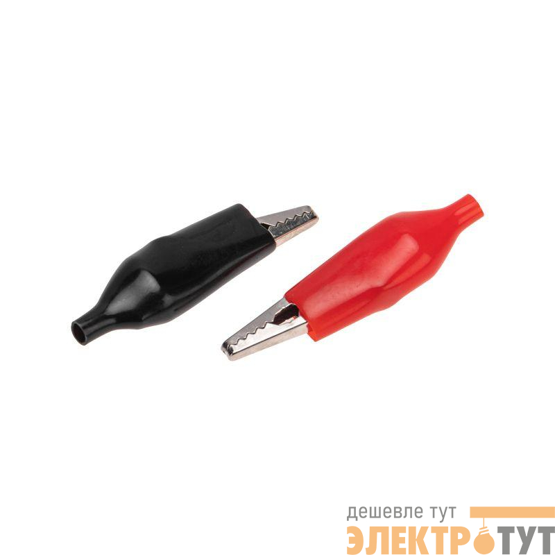 Зажим "крокодил" 5А 56мм в изоляторе (пакет Боб) (уп.2шт) Rexant 16-0003-9