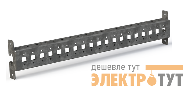 Рейка монтажная перфорированная с внешним креплением Д400 AleSta (уп.2шт) EKF AleSta-ART400