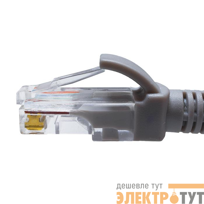 Патч-корд UTP 5e 4х2 26AWG (7х0.16мм) Cu LSZH 5м сер. SUPRLAN 10-0145
