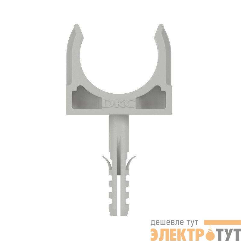 Держатель для труб (клипса) d32мм с защелкой и дюбелем DKC 51332