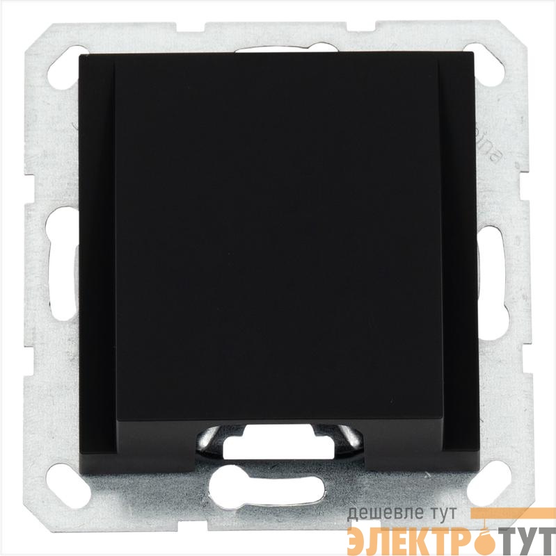 Вывод кабеля механизм черн. матов. soft touch Jasmart G8210PB