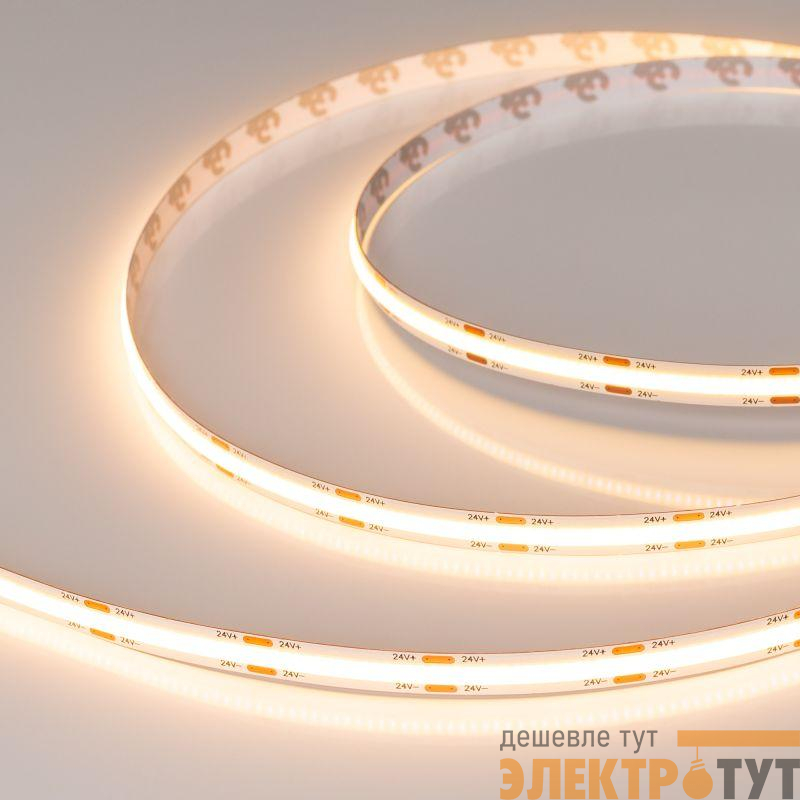 Лента светодиодная COB-X544-8mm 24В Warm 2400К 11.5Вт/м IP20 (уп.5м) Arlight 056915