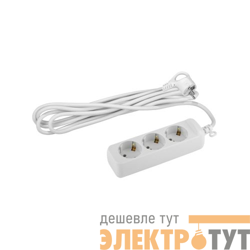 Удлинитель 3х1.5м с заземл. ПВС 3х1.5 16А U-3e-1.5m-3x1.5 Эра Б0044031