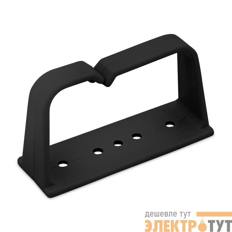 Органайзер кабельный вертикальное (кольцо) пластиковое JI01-A-BK 75x42мм черн. (RAL 9004) Cabeus 9722c