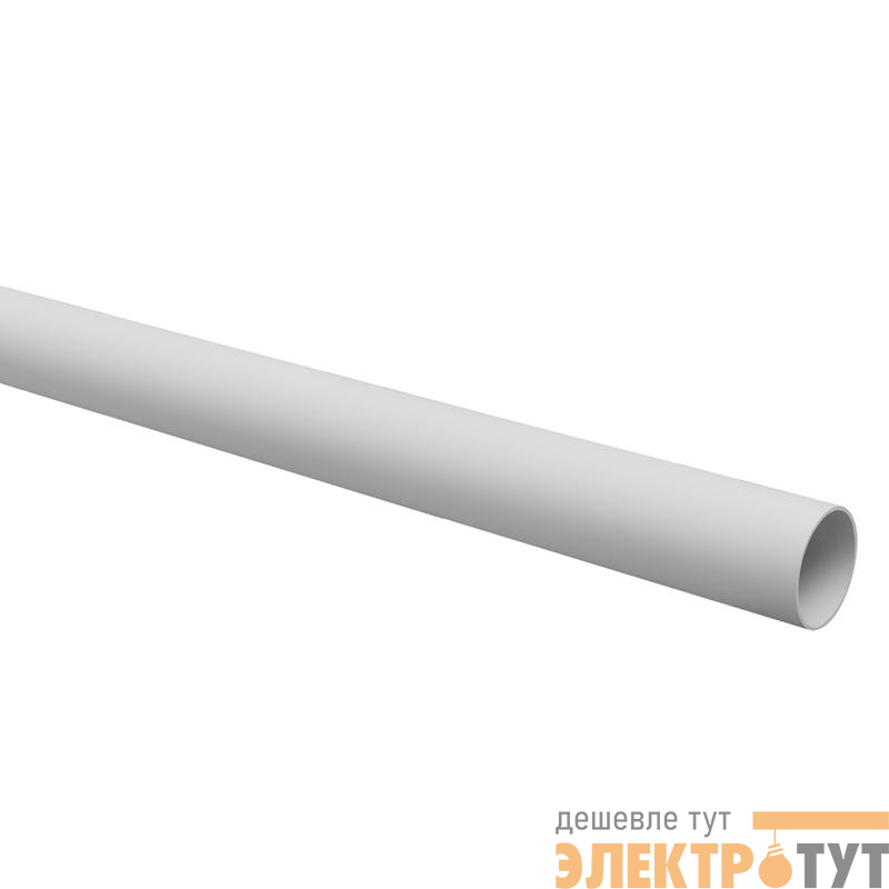 Труба гладкая ПВХ жесткая легкая d16мм сер. (дл.3м) TOKOV ELECTRIC TKE-THG-PVC-16-3-C06