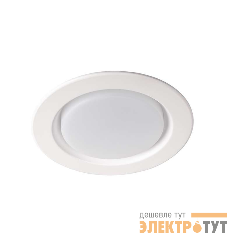 Светильник светодиодный PLED DL5 WH Downlight 12Вт 6500К IP40 ДВО встраив. Pro JazzWay 5026445A