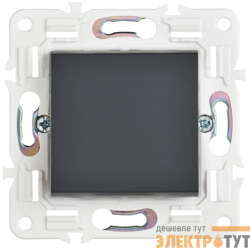 Выключатель проходной 1-кл. SKANDY 10А SK-V02T титан IEK SK-V12-0-10-K48