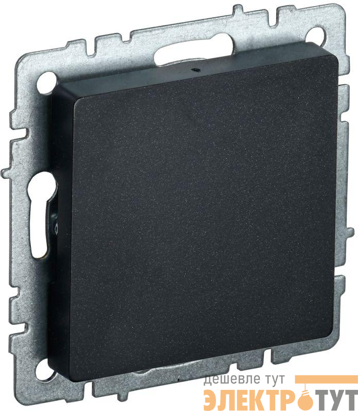 Заглушка c суппортом BRITE МЗ10-БрЧ механизм черн. IEK BR-PL10-K02