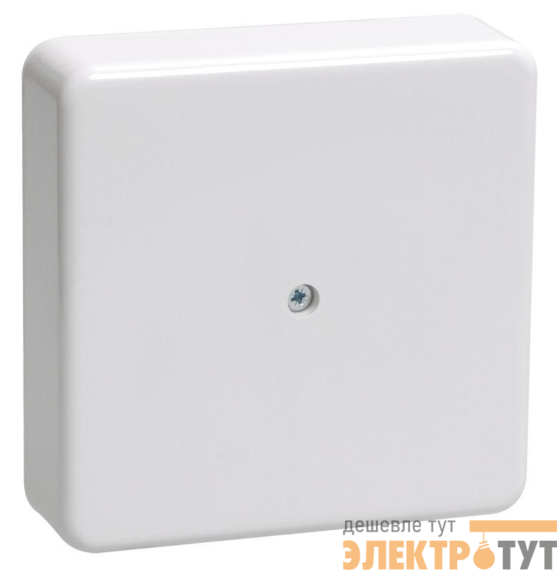 Коробка распаячная ОП 75х75х20 IP40 КМ41212-01 (6 клем. 6кв.мм) бел. IEK UKO10-075-075-020-K01
