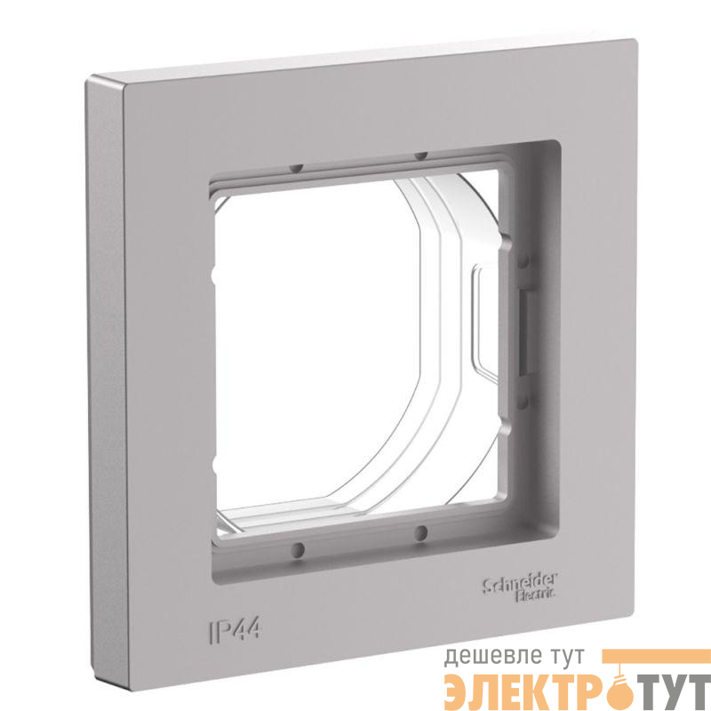 Рамка 1-м AtlasDesign Aqua IP44 алюм. SE ATN440301