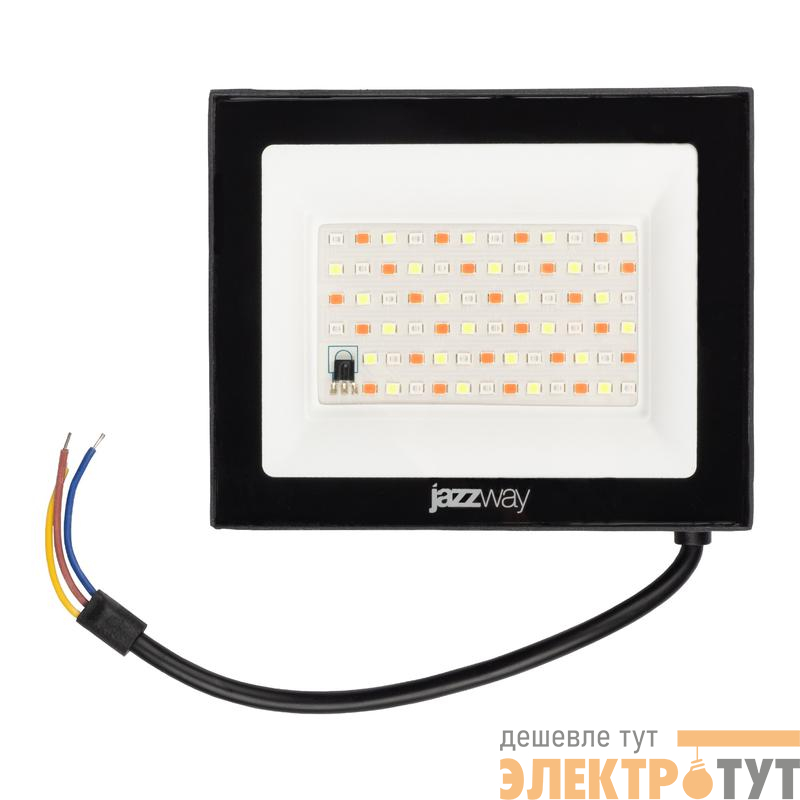 Прожектор светодиодный PFL RGB-RC 30Вт BL ДО/СДО IP65 (управление с пульта группой прожекторов R15м) JazzWay 5064188